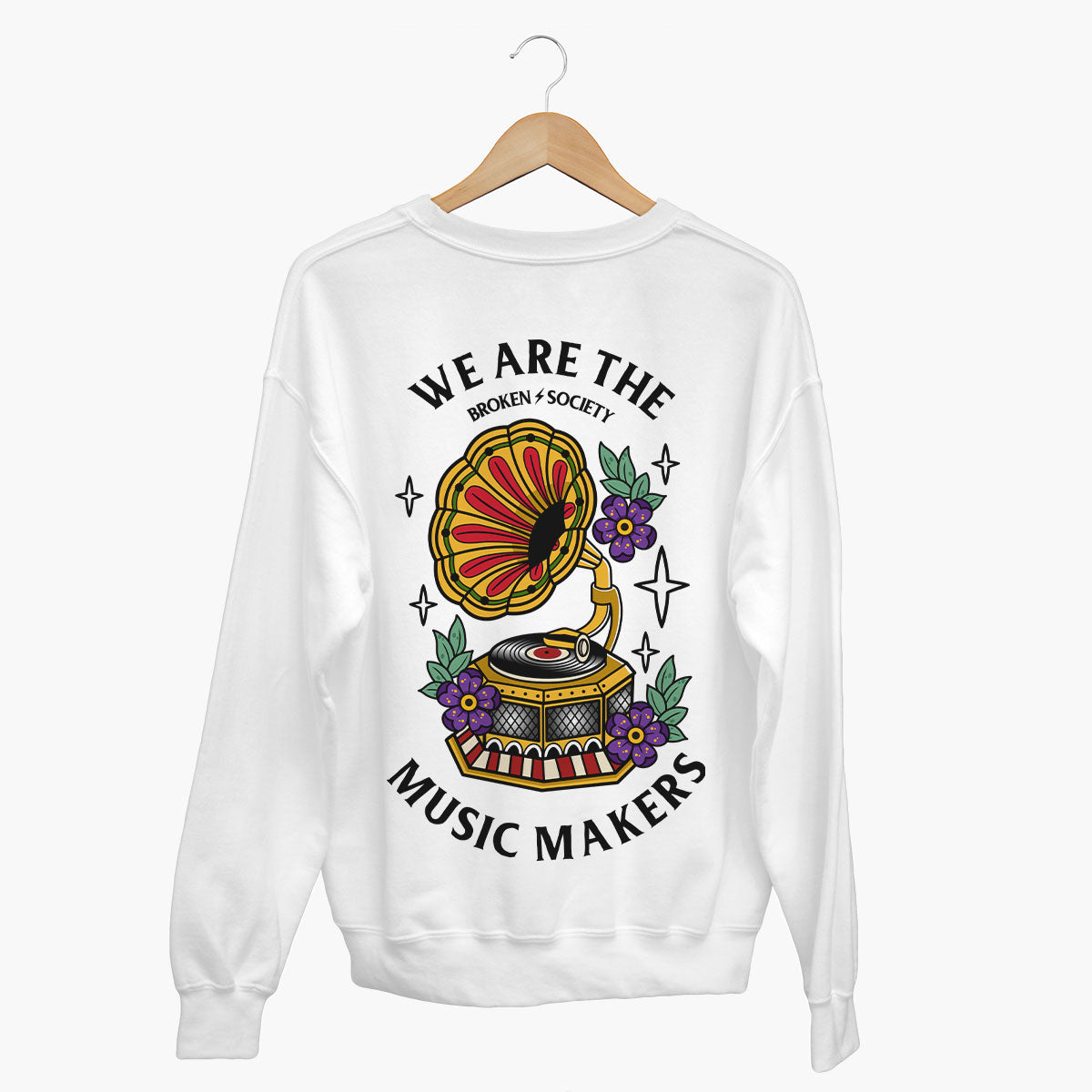 We Are The Music Makers Sweatshirt (Unisex)-Tattoo Clothing, Tattoo Sweatshirt, JH030-Broken Society