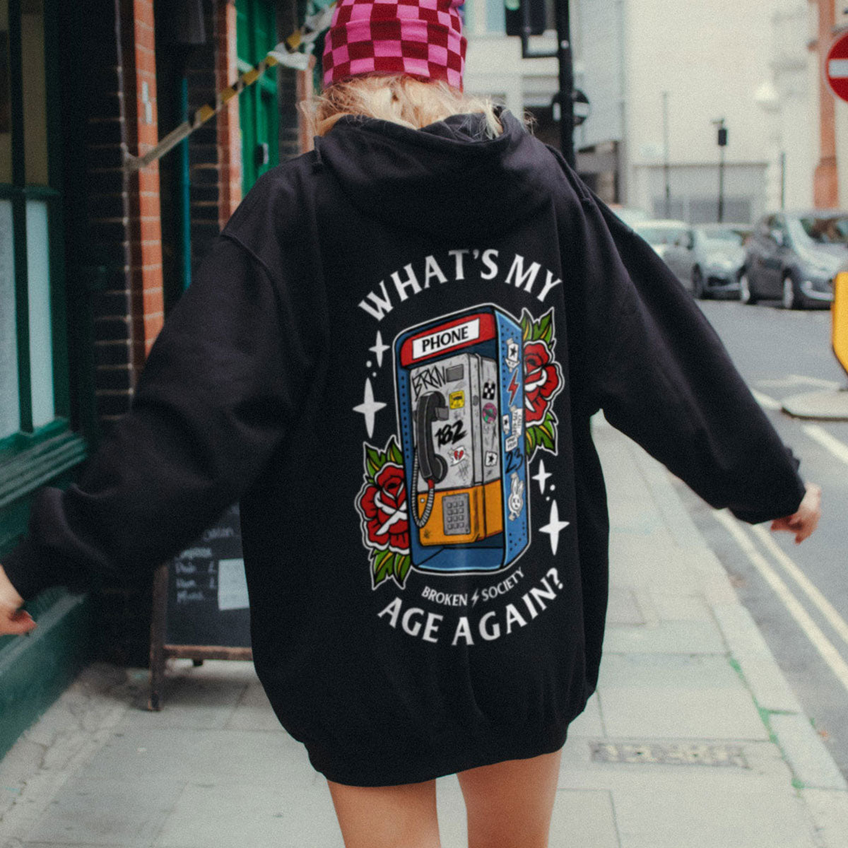 What's My Age Again Hoodie (Unisex)-Tattoo Clothing, Tattoo Hoodie, JH001-Broken Society