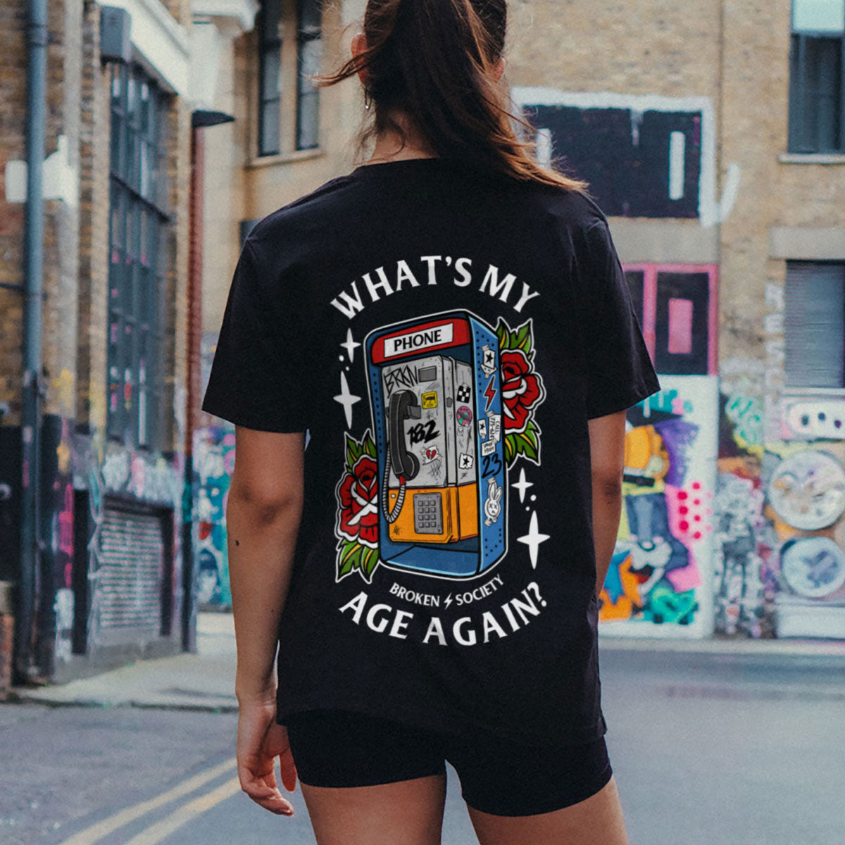 What's My Age Again T-Shirt (Unisex)-Tattoo Clothing, Tattoo T-Shirt, EP01-Broken Society