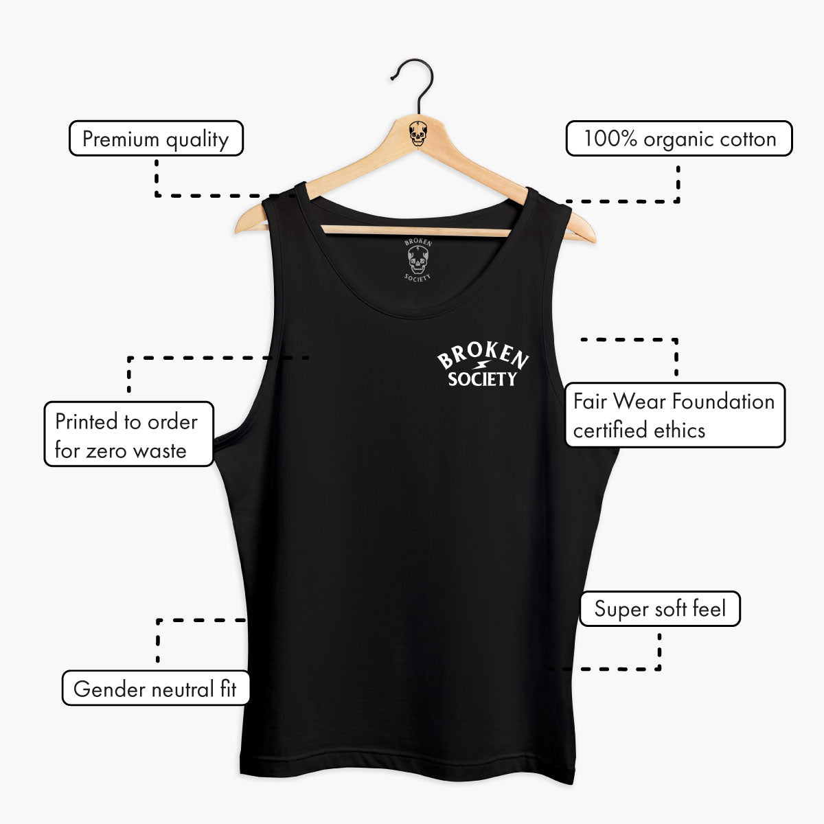 When It Rains It Pours Tank (Unisex)-Tattoo Clothing, Tattoo Tank, 03980-Broken Society