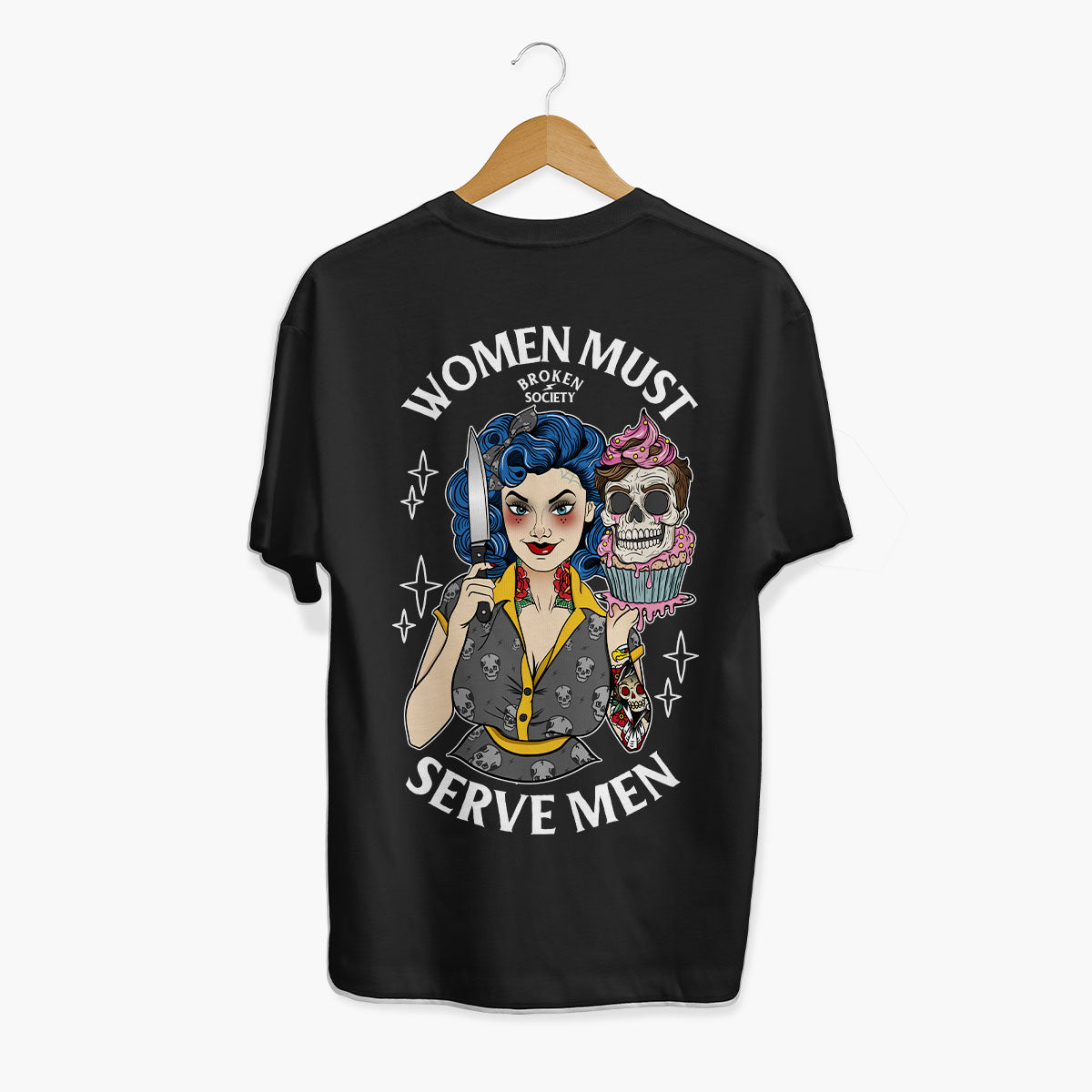 Women Must Serve T-Shirt (Unisex)-Tattoo Clothing, Tattoo T-Shirt, EP01-Broken Society