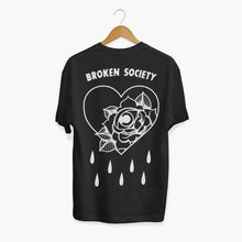 Cargar imagen en el visor de la galería, Bleeding Heart Outline T-Shirt (Unisex)-Tattoo Clothing, Tattoo T-Shirt, N03-Broken Society