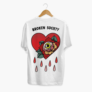 Bleeding Heart T-Shirt (Unisex)-Tattoo Clothing, Tattoo T-Shirt, N03-Broken Society