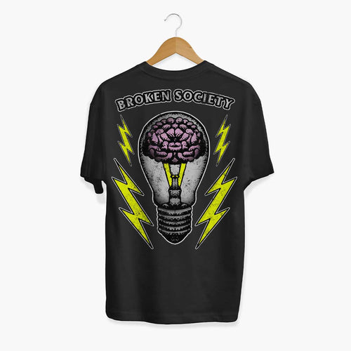Brain Storm T-Shirt (Unisex)-Tattoo Clothing, Tattoo T-Shirt, N03-Broken Society