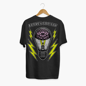 Brain Storm T-Shirt (Unisex)-Tattoo Clothing, Tattoo T-Shirt, N03-Broken Society