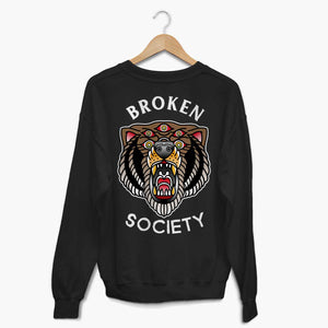 Brown Bear Sweatshirt (Unisex)-Tattoo Clothing, Tattoo Sweatshirt, JH030-Broken Society