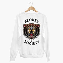 Laden Sie das Bild in den Galerie-Viewer, Brown Bear Sweatshirt (Unisex)-Tattoo Clothing, Tattoo Sweatshirt, JH030-Broken Society