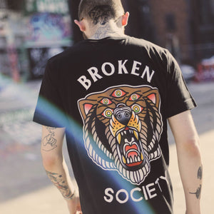 Brown Bear T-Shirt (Unisex)-Tattoo Clothing, Tattoo T-Shirt, N03-Broken Society