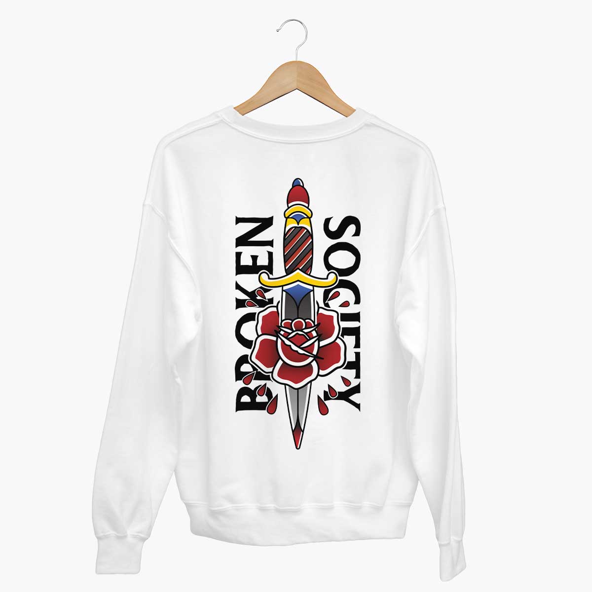 Dagger Sweatshirt (Unisex)-Tattoo Clothing, Tattoo Sweatshirt, JH030-Broken Society