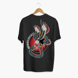 Eagle Vs Snake T-Shirt (Unisex)-Tattoo Clothing, Tattoo T-Shirt, N03-Broken Society