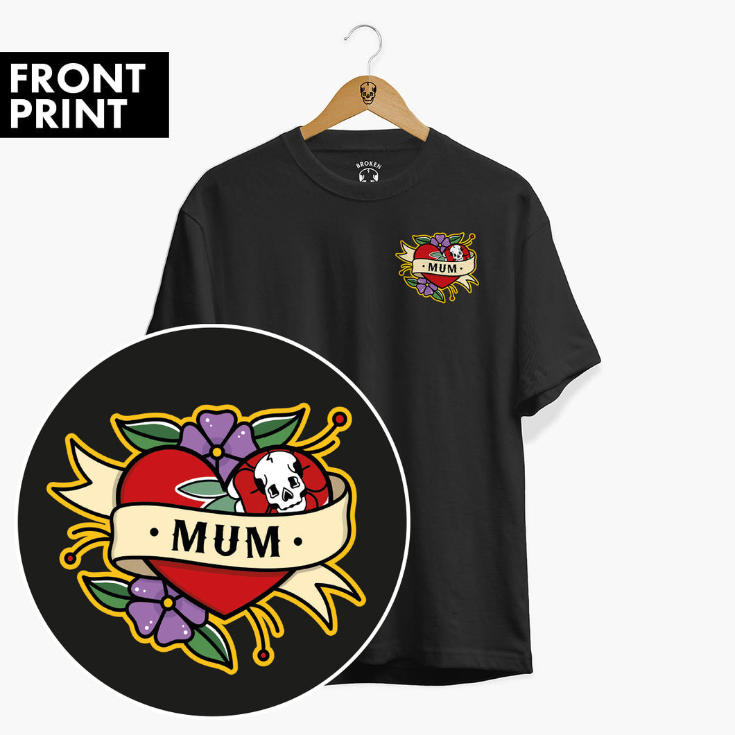 Mum T-Shirt (Unisex)-Tattoo Clothing, Tattoo T-Shirt, N03-Broken Society