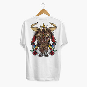 Ram and Dagger T-shirt (Unisex)-Tattoo Clothing, Tattoo T-Shirt, N03-Broken Society