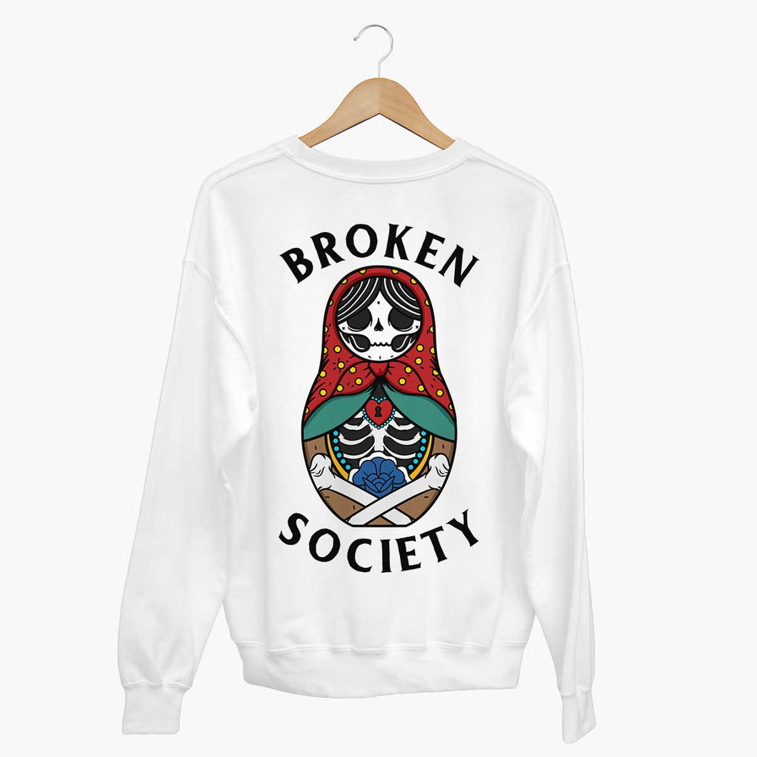 Russian Doll Sweatshirt (Unisex)-Tattoo Clothing, Tattoo Sweatshirt, JH030-Broken Society