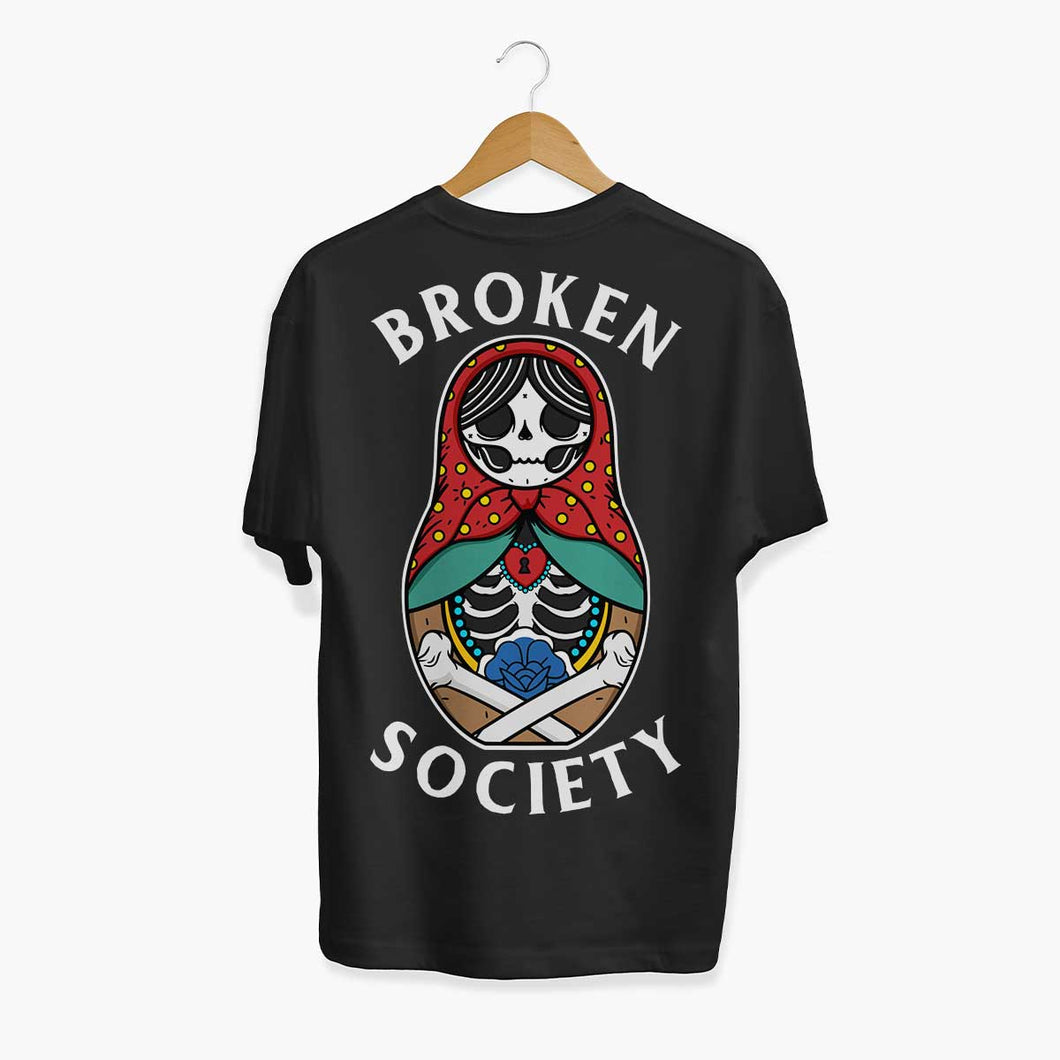 Russian Doll T-shirt (Unisex)-Tattoo Clothing, Tattoo T-Shirt, N03-Broken Society
